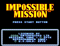 Impossible Mission screenshot 3 for Sega Master System